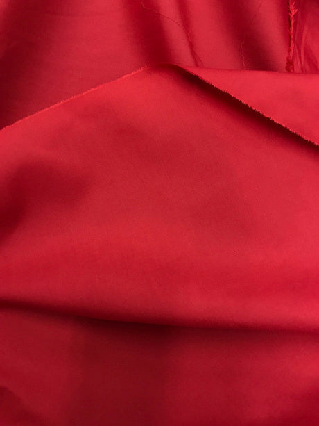Classic Solid Poly Cotton Fabric - Red, 58-59" Width (1 Yard)