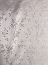Ice Pink Metallic Vine Polyester Brocade Fabric - Ice Pink, Metallic Silver Vine Pattern, 58/59" Width (1 Yard)