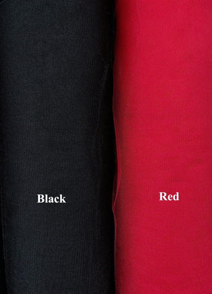 Crystal Tulle Mesh Polyester Tulle Fabric - Multiple Colors, Sheer Mesh, 58/59" Width (1 Yard)