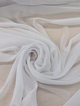 Sheer Chiffon Polyester Fabric - Multiple Colors, 58/59" Width (1 Roll/100 Yards)