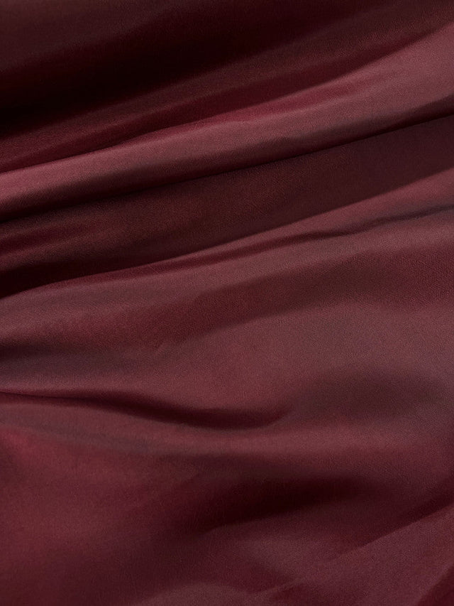 Burgundy Taffeta Polyester Fabric - Burgundy Solid, 58/59" Width (1 Yard)
