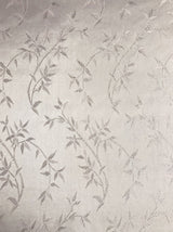 Ice Pink Metallic Vine Polyester Brocade Fabric - Ice Pink, Metallic Silver Vine Pattern, 58/59" Width (1 Yard)