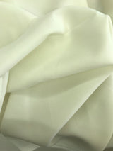 Poly Poplin Polyester Fabric - Ivory Solid, 58/59" Width (1 Yard)