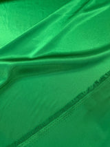 Charmeuse Polyester Fabric - Green, 58/59" Width (1 Yard)