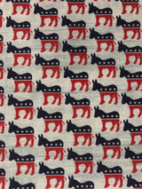 Benartex Donkeys Cotton Fabric - Light Gray Donkey Print, 44/45" Width (1 Yard)