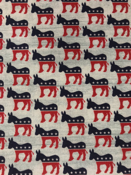 Benartex Donkeys Cotton Fabric - Light Gray Donkey Print, 44/45" Width (1 Yard)