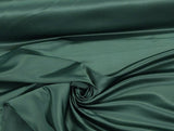 Peau De Soie Dull Satin Polyester Fabric - Dark Hunter Green, 58/59" Width (1 Yard)