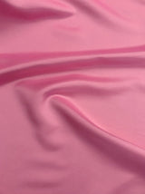 Dull Satin Peau De Soie Polyester Fabric - Bubblegum Pink, 58/59" Width (1 Yard)