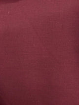Burgundy Poly Cotton Fabric - Burgundy Solid, 58/59" Width (1 Yard)