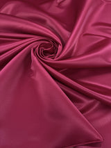 Peau De Soie Dull Satin Polyester Fabric - Cranberry, 58/59" Width (1 Yard)