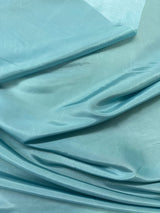 Blizzard Blue Polyester Taffeta Fabric - Solid Blizzard Blue, 58-59" Width (1 Yard)