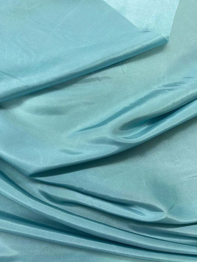 Blizzard Blue Polyester Taffeta Fabric - Solid Blizzard Blue, 58-59" Width (1 Yard)