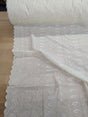 Cotton Eyelet Poly Cotton Fabric - Assorted Colors, Floral Eyelet Embroidery, Scalloped Borders, 44/45" Width (1 Yard)