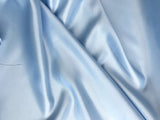 Peau De Soie Dull Satin Polyester Fabric - Baby Blue, 58/59" Width, Medium Weight, Matte Finish (1 Yard)