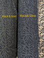 Black Velvet Flocking Lace Polyester Lace Fabric - Glitter Accent, Stretch Mesh, 59/60" Width (1 Yard)