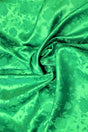 Kelly Green Jacquard Satin Fabric - Kelly Green, Reversible, 58"-60" Width (1 Yard)