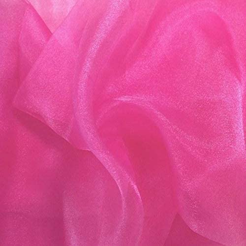 1 Yard Fabric Collections Inc. Sparkle Crystal Sheer Organza, 60? Wide 100% Polyester Shiny Fabric