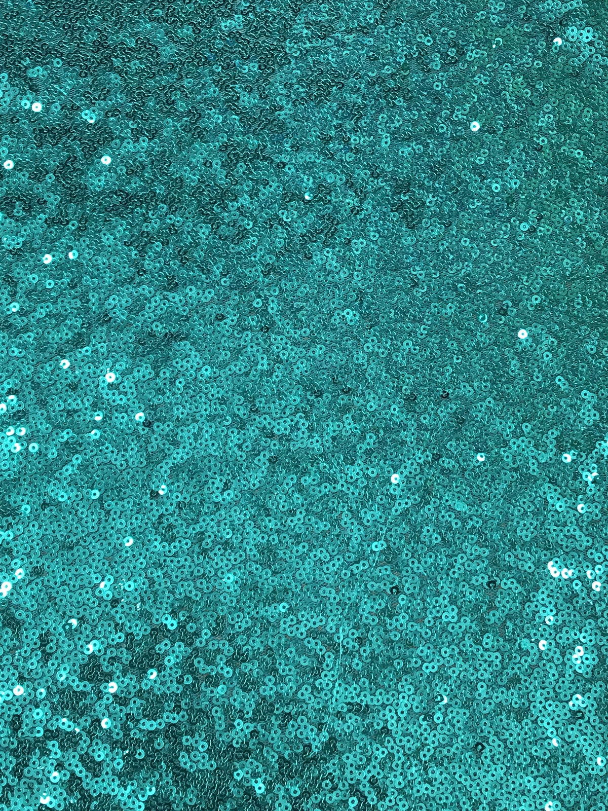 Aqua Glitz Sequins Polyester Fabric - Aqua, Mini Metallic Disc Sequins, 52/54" Width