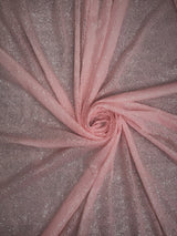 Pink Glitz Sequins Polyester Fabric - Pink Mini Metallic Disc Sequins, 52/54" Width