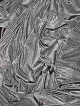 Low Stretch Gray Polyester Fabric - Gray, 108"-120" Width (1 Yard)