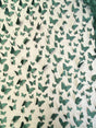 3D Butterflies Hunter Green Polyester Mesh Fabric - Light Weight Satin Butterflies, Hunter Green, 54" Width (1 Yard)