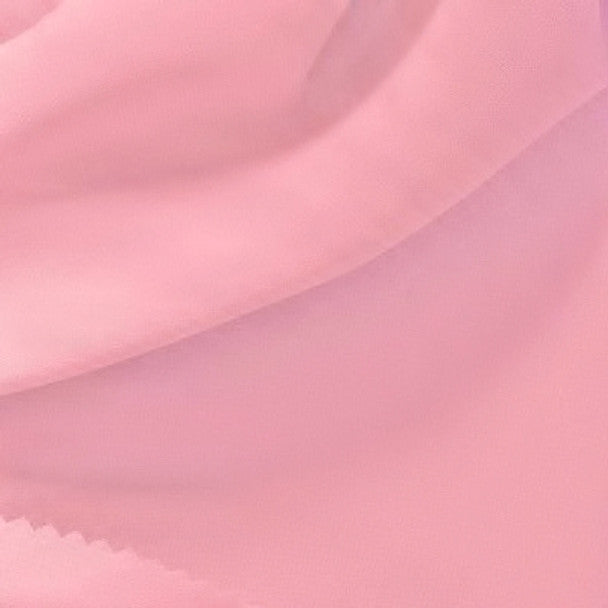 Chiffon Pink Fabric Lightweight 1 Yard Sheer Polyester 58/60” Wide for Dresses, Scarves & Crafts