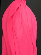 Hot Pink Chiffon Fabric - Hot Pink, Sheer, 59"-60" Width (1 Yard)