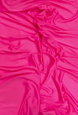 Stretch Lining Polyester Fabric - Hot Pink, Matte Soft, 60" Width (1 Yard)