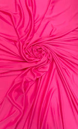 Stretch Lining Polyester Fabric - Hot Pink, Matte Soft, 60" Width (1 Yard)