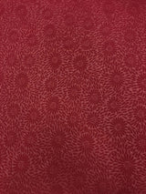 Polyester Spandex Textured Fabric - Fukuro Dull Foil Daisy Flowers Design, 60" Width