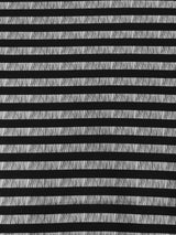 Polyester Single Spun Polyester Fabric - Black/White Stripes, 58-60" Width