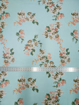 Polyester Spandex Fabric - Floral Design, 58" To 60" Width