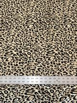 Cheetah Foil Design Nylon Spandex Fabric - Black/Gold, Black/Silver, White/Silver