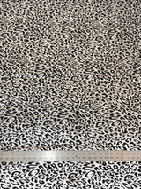Cheetah Foil Design Nylon Spandex Fabric - Black/Gold, Black/Silver, White/Silver