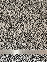 Cheetah Foil Design Nylon Spandex Fabric - Black/Gold, Black/Silver, White/Silver