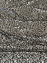 Cheetah Foil Design Nylon Spandex Fabric - Black/Gold, Black/Silver, White/Silver