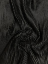 Polyester Pleated Textured Velvet Fabric - Rust, Black, 55-58" Width