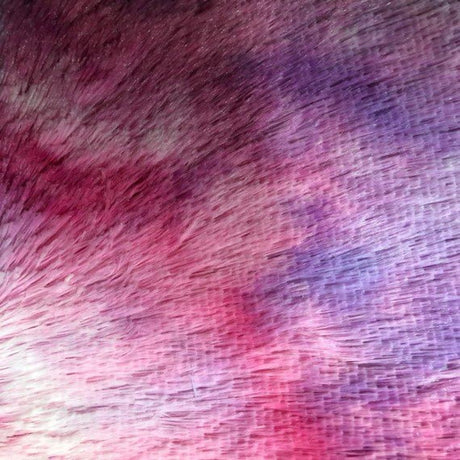 1 Yard Playful Rainbow Fuzzy Faux Fur Fabric 60" Width