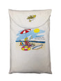 Summer Fun 100 Percent Cotton Fabric - Animated Print, Side Slits, Matte Studs, One Size Fits Most