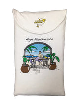 High Maintenace 100 Percent Cotton Fabric - Animated Sleepshirt Or Beach Cover-Up, Side Slits, Matte Studs, One Size Fits Most