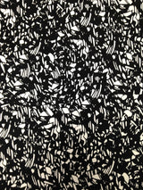 Nylon Spandex Fabric - Medium Weight Abstract Design, 4-Way Stretch, 58" To 60" Width (1 Yard)