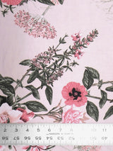 Polyester Venezia Spandex Fabric - Plants Design, 58" Width
