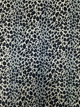 Leopard Animal Print Nylon Spandex Fabric - Shiny Tricot, Leopard Print, 58"-60" Width