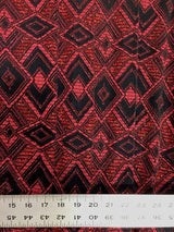Polyester Spandex Geometric Design On Acetate Slinky Fabric - Glitter And Lurex, 52" Width