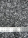 Polyester Textured Chiffon Fabric - Animal Print Large Rosettes On Black Non-Stretch Mesh, Silver, Brown, 50" Width