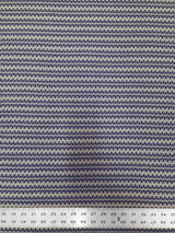 Polyester Venezia Spandex Fabric - Geometric Small Design, Navy, Beige, 58" Width