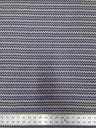 Polyester Venezia Spandex Fabric - Geometric Small Design, Navy, Beige, 58" Width