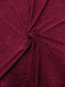 Polyester Acetate Fukuro Jacquard Fabric - Textured Swirl Design, Wine, Blush, Royal, 58/60" Width