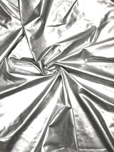 Polyester Spandex Shiny Faux Liquid Vinyl Fabric - Black, Red, Silver, White, Gold, Orange, 56" Width