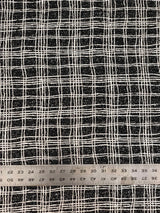Polyester Spandex Fabric - Poodle Textured Dull Foil, 4Mm Sequins, Silver/Black, Gold/Black, 52/54" Width